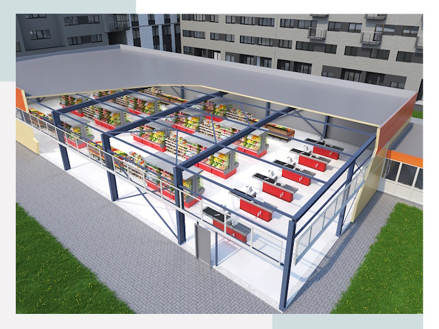 Строительство магазинов в Сасово от 606 руб. за м²