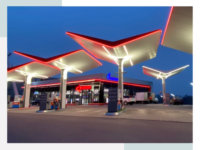 Навесы для АЗС в Сасово