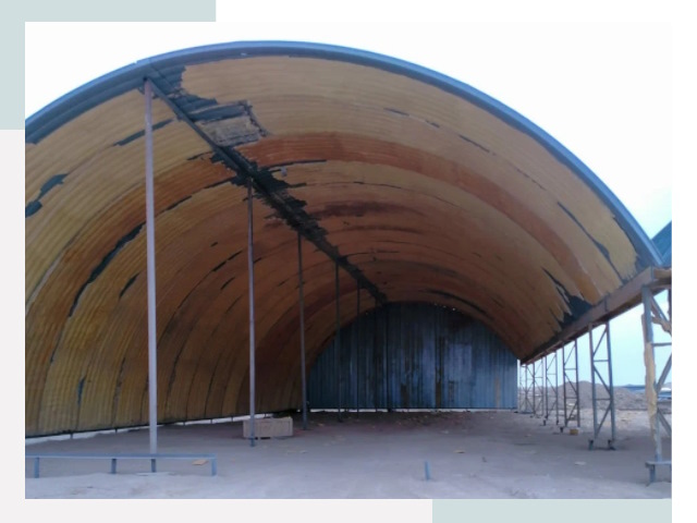 Реконструкция ангаров в Сасово