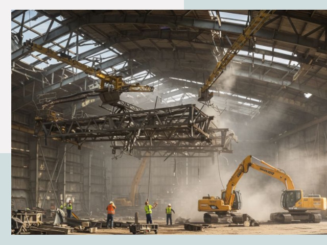 Демонтаж ангаров в Сасово от 606 руб. за м²