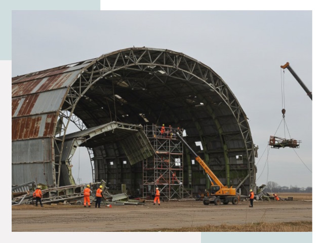 Демонтаж ангаров в Сасово