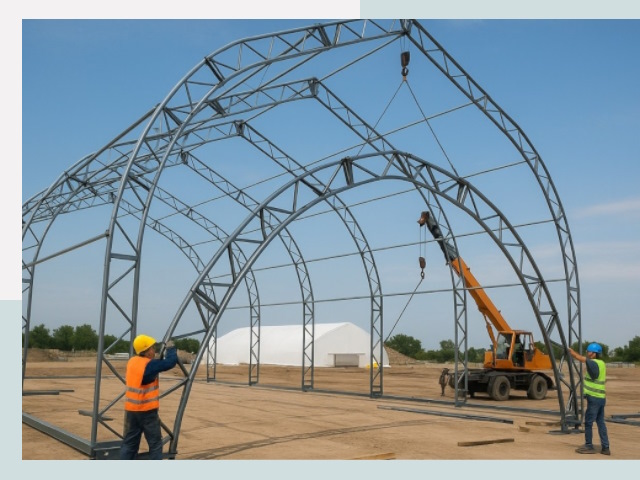 Монтаж ангаров в Сасово от 606 руб. - Надежно и быстро